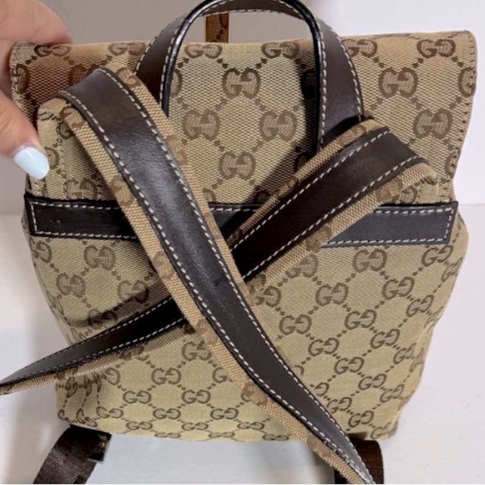 Gucci Monogram Drawstring Backpack - Picture 3 of 10